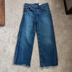 Ag denim mid rise saige wide leg